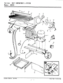 03 - Unit Compartment & System parts for Admiral Refrigerator NR530 / AF24B from AppliancePartsPros.com
