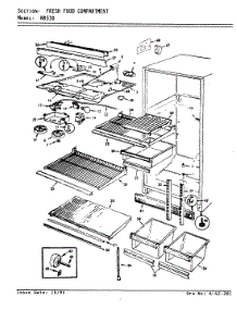 02 - Fresh Food Compartment parts for Admiral Refrigerator NR530H / AF24B from AppliancePartsPros.com
