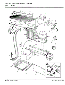 02 - Unit Compartment & System parts for Admiral Refrigerator NR580 / AF56B from AppliancePartsPros.com