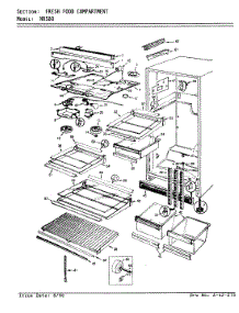 03 - Fresh Food Compartment parts for Admiral Refrigerator NR580A / AF56B from AppliancePartsPros.com