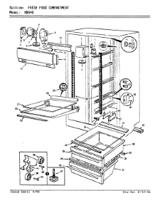 03 - Fresh Food Compartment parts for Admiral Refrigerator NR640A / AP01B from AppliancePartsPros.com