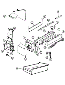 03 - Optional Ice Maker parts for Maytag Refrigerator NS207MW / DR01A from AppliancePartsPros.com
