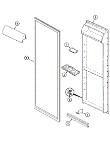 05 - Fresh Food Inner Door parts for Maytag Refrigerator NS207PA from AppliancePartsPros.com