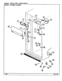 03 - Fresh Food Compartment parts for Maytag Refrigerator NS208MA / DR07A from AppliancePartsPros.com