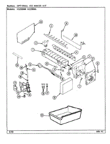 05 - Optional Ice Maker Kit parts for Maytag Refrigerator NS208MW / DR06A from AppliancePartsPros.com
