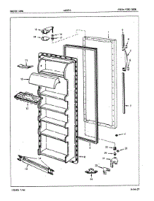 04 - Fresh Food Door parts for Admiral Refrigerator NS20F7A / 5L41B from AppliancePartsPros.com