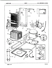 05 - Unit Compartment & System parts for Admiral Refrigerator NS20H7A / 7L11A from AppliancePartsPros.com