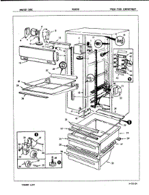 03 - Fresh Food Compartment parts for Admiral Refrigerator NS20H8 / 7L12A from AppliancePartsPros.com