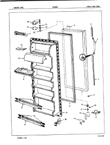 04 - Fresh Food Door parts for Admiral Refrigerator NS20H8A / 7L12A from AppliancePartsPros.com