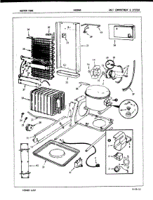05 - Unit Compartment & System parts for Admiral Refrigerator NS20H8H / 7L12A from AppliancePartsPros.com