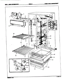 03 - Fresh Food Compartment parts for Admiral Refrigerator NS20JXH / 8L21A from AppliancePartsPros.com