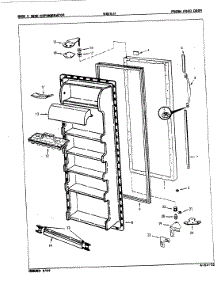 04 - Fresh Food Door parts for Admiral Refrigerator NS20JXH / 8L21A from AppliancePartsPros.com