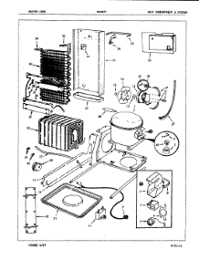 05 - Unit Compartment & System parts for Admiral Refrigerator NS22H7 / 7L15A from AppliancePartsPros.com