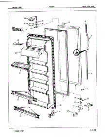 04 - Fresh Food Door parts for Admiral Refrigerator NS22H8 / 8L25A from AppliancePartsPros.com