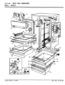02 - Fresh Food Compartment parts for Admiral Refrigerator NS22L8 / AN11A from AppliancePartsPros.com