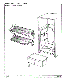 03 - Shelves & Accessories parts for Maytag Refrigerator NT153MW / DC01B from AppliancePartsPros.com