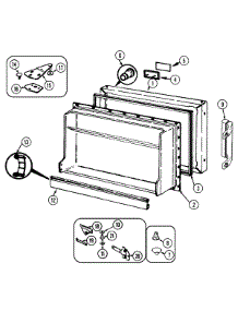 02 - Freezer Door parts for Maytag Refrigerator NT153NA from AppliancePartsPros.com