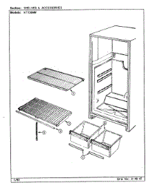 05 - Shelves & Accessories parts for Maytag Refrigerator NT156MW / DC05A from AppliancePartsPros.com