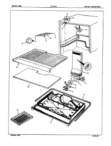 02 - Freezer Compartment parts for Admiral Refrigerator NT15A5VA / 5A61A from AppliancePartsPros.com
