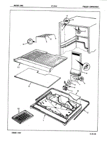 02 - Freezer Compartment parts for Admiral Refrigerator NT15D4VA / 5A65B from AppliancePartsPros.com