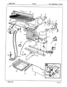 03 - Unit Compartment & System parts for Admiral Refrigerator NT15D4VA / 7A19A from AppliancePartsPros.com