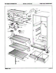 03 - Fresh Food Compartment parts for Admiral Refrigerator NT15H4 / 8A04A from AppliancePartsPros.com