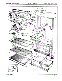 02 - Fresh Food Compartment parts for Admiral Refrigerator NT15H4 / 8A41A from AppliancePartsPros.com