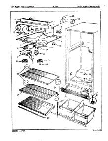 03 - Fresh Food Compartment parts for Admiral Refrigerator NT15H4 / 9B02A from AppliancePartsPros.com