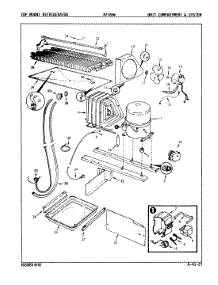 04 - Unit Compartment & System parts for Admiral Refrigerator NT15H4 / 9B02A from AppliancePartsPros.com
