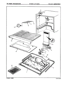 02 - Freezer Compartment parts for Admiral Refrigerator NT15H4A / 8A41A from AppliancePartsPros.com