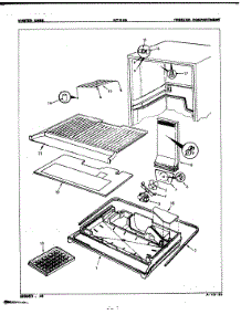 02 - Freezer Compartment parts for Admiral Refrigerator NT15H5 / 7A49B from AppliancePartsPros.com