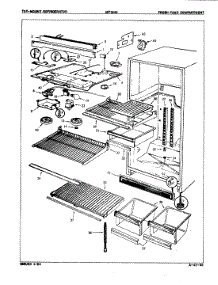 03 - Fresh Food Compartment parts for Admiral Refrigerator NT15H5A / 8A05A from AppliancePartsPros.com