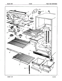 03 - Fresh Food Compartment parts for Admiral Refrigerator NT15H5A / 7A49A from AppliancePartsPros.com