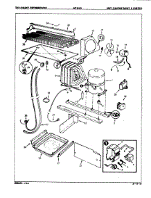04 - Unit Compartment & System parts for Admiral Refrigerator NT15H5A / 9B03A from AppliancePartsPros.com