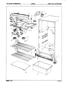 03 - Fresh Food Compartment parts for Norge Refrigerator NT15HX / 9D01A from AppliancePartsPros.com