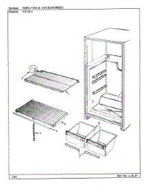 06 - Shelves & Accessories parts for Admiral Refrigerator NT15L4A / BA01E from AppliancePartsPros.com