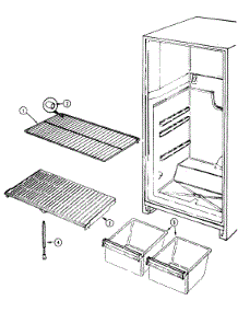 06 - Shelves & Accessories parts for Norge Refrigerator NT173MA / DC24C from AppliancePartsPros.com
