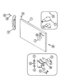 03 - Freezer Outer Door parts for Norge Refrigerator NT173PW from AppliancePartsPros.com