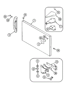 03 - Freezer Outer Door parts for Norge Refrigerator NT177PW from AppliancePartsPros.com