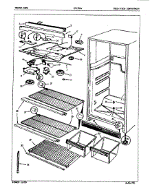 03 - Fresh Food Compartment parts for Admiral Refrigerator NT17D4VA / 5A69B from AppliancePartsPros.com
