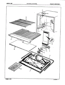 02 - Freezer Compartment parts for Admiral Refrigerator NT17E53GLA / 5D57B from AppliancePartsPros.com