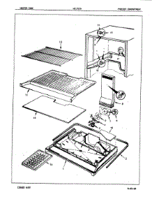 02 - Freezer Compartment parts for Admiral Refrigerator NT17E5VA / 5D42B from AppliancePartsPros.com