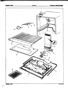 02 - Freezer Compartment parts for Admiral Refrigerator NT17H4A / 8A25A from AppliancePartsPros.com