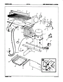 04 - Unit Compartment & System parts for Admiral Refrigerator NT17H4A / 8A25A from AppliancePartsPros.com