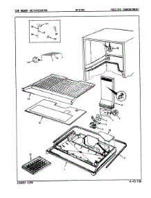 02 - Freezer Compartment parts for Admiral Refrigerator NT17H4A / 9B04A from AppliancePartsPros.com