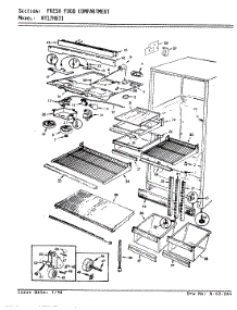 03 - Fresh Food Compartment parts for Admiral Refrigerator NT17H63I / AF19A from AppliancePartsPros.com