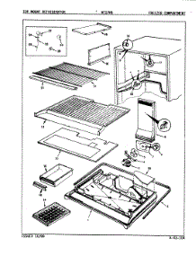 02 - Freezer Compartment parts for Admiral Refrigerator NT17H6A / 9B05A from AppliancePartsPros.com