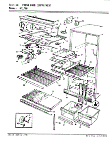 02 - Fresh Food Compartment parts for Admiral Refrigerator NT17H6H / 7D50A from AppliancePartsPros.com