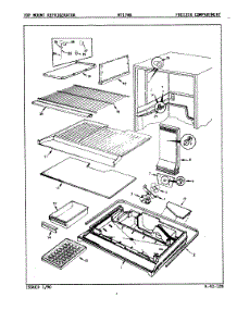 02 - Freezer Compartment parts for Admiral Refrigerator NT17H8A / 9B06A from AppliancePartsPros.com