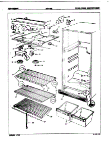 03 - Fresh Food Compartment parts for Maytag Refrigerator NT17HX3GLA / 8D75B from AppliancePartsPros.com